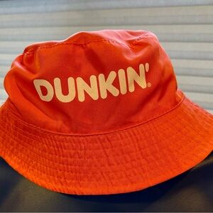 Dunkin' Reversible Pink and Orange Logo Bucket Hat